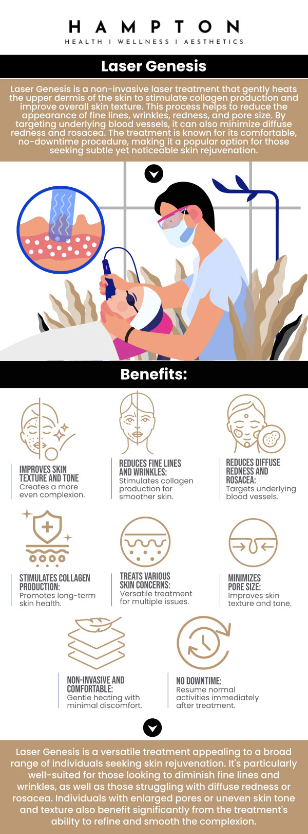 Common questions asked by clients: What is Laser Genesis, and how does it work? What skin concerns can Laser Genesis treat effectively? How many Laser Genesis sessions are typically needed for results? How soon will I see improvements in my skin after a Laser Genesis treatment? We are conveniently located at 2543 Route 52 Hopewell Junction, NY 12533. For more information, contact us or book an appointment online. We serve patients from Hopewell Junction NY, Stormville NY, Beekman NY, Wappingers Falls NY, Kent NY, Pawling NY, and surrounding areas. Common questions asked by clients: What is Laser Genesis, and how does it work? What skin concerns can Laser Genesis treat effectively? How many Laser Genesis sessions are typically needed for results? How soon will I see improvements in my skin after a Laser Genesis treatment? We are conveniently located at 2543 Route 52 Hopewell Junction, NY 12533. For more information, contact us or book an appointment online. We serve patients from Hopewell Junction NY, Stormville NY, Beekman NY, Wappingers Falls NY, Kent NY, Pawling NY, and surrounding areas.