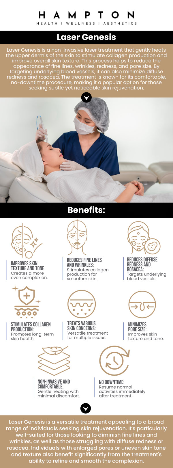 Common questions asked by clients: What is Laser Genesis, and how does it work? What skin concerns can Laser Genesis treat effectively? How many Laser Genesis sessions are typically needed for results? How soon will I see improvements in my skin after a Laser Genesis treatment? We are conveniently located at 2543 Route 52 Hopewell Junction, NY 12533. For more information, contact us or book an appointment online. We serve patients from Hopewell Junction NY, Stormville NY, Beekman NY, Wappingers Falls NY, Kent NY, Pawling NY, and surrounding areas. Common questions asked by clients: What is Laser Genesis, and how does it work? What skin concerns can Laser Genesis treat effectively? How many Laser Genesis sessions are typically needed for results? How soon will I see improvements in my skin after a Laser Genesis treatment? We are conveniently located at 2543 Route 52 Hopewell Junction, NY 12533. For more information, contact us or book an appointment online. We serve patients from Hopewell Junction NY, Stormville NY, Beekman NY, Wappingers Falls NY, Kent NY, Pawling NY, and surrounding areas.