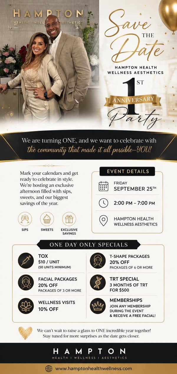Save the Date: Hampton’s 1st Anniversary Party 